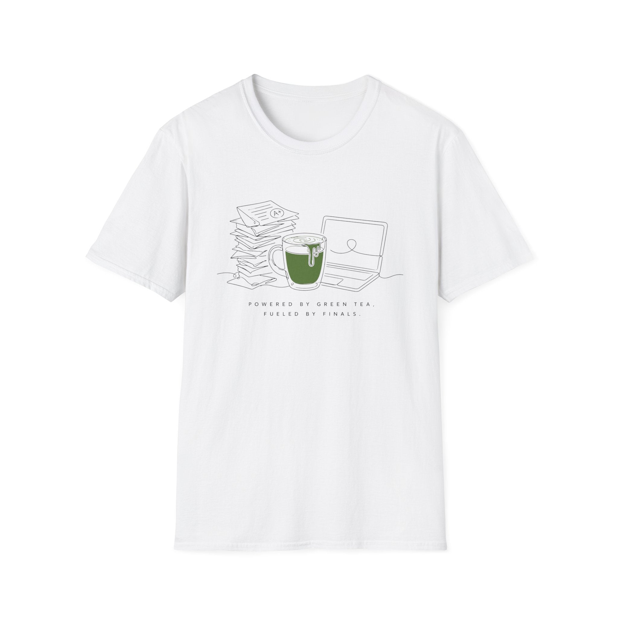 Powered By Green Tea Fueled By Finals T-Shirt