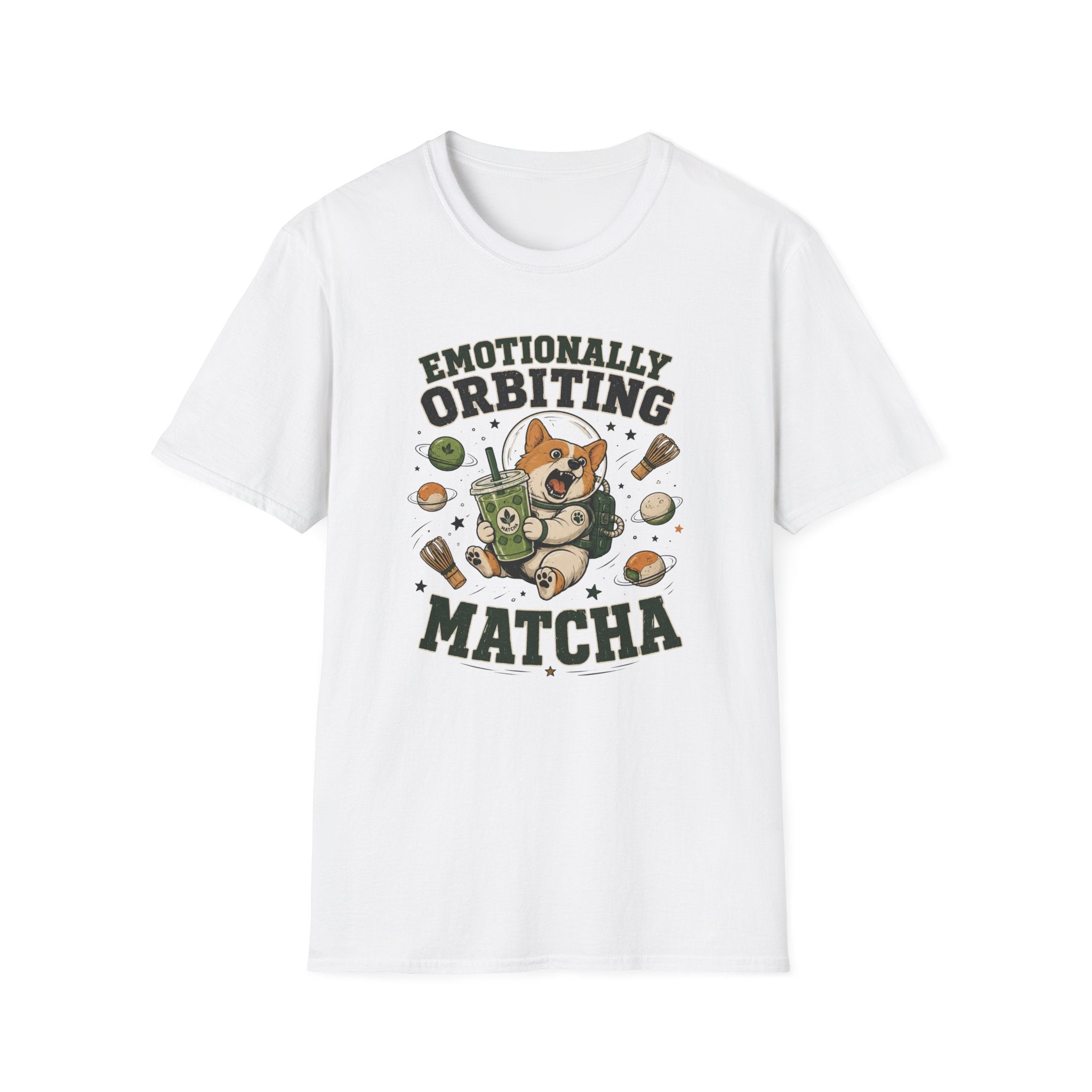 Emotionally Orbiting Matcha T-Shirt