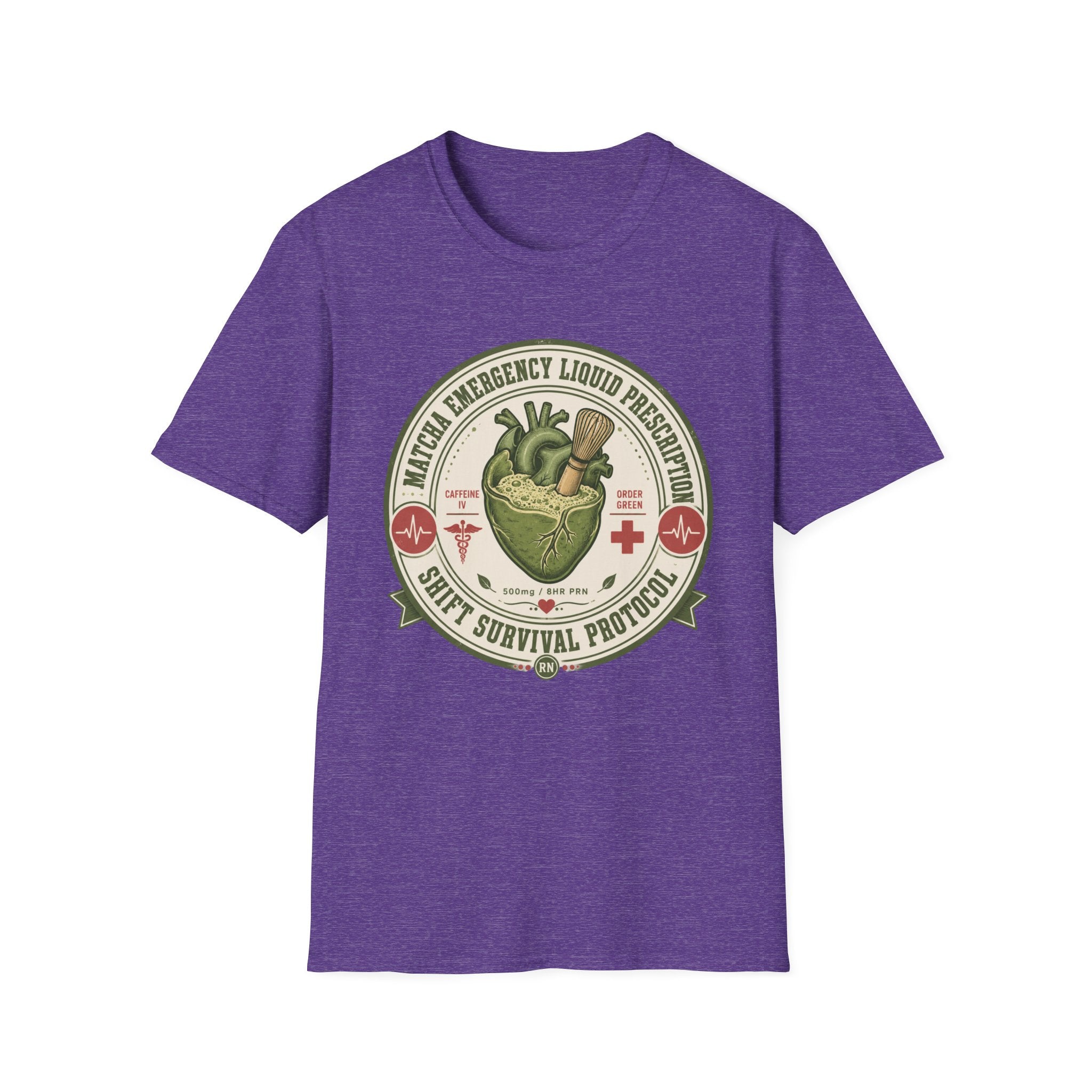 Matcha Emergency Liquid Prescription Shift Survival Protocol T-Shirt