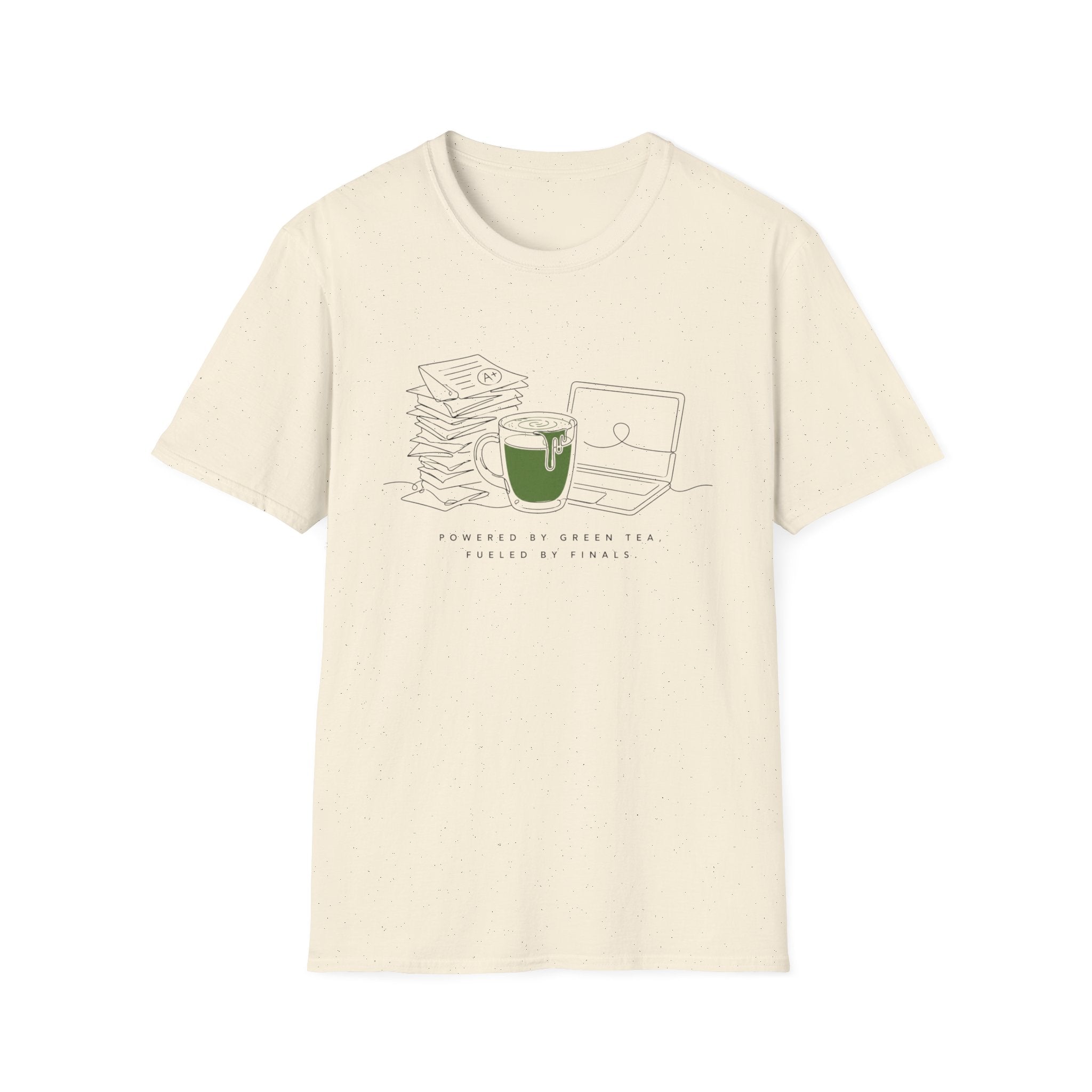 Powered By Green Tea Fueled By Finals T-Shirt