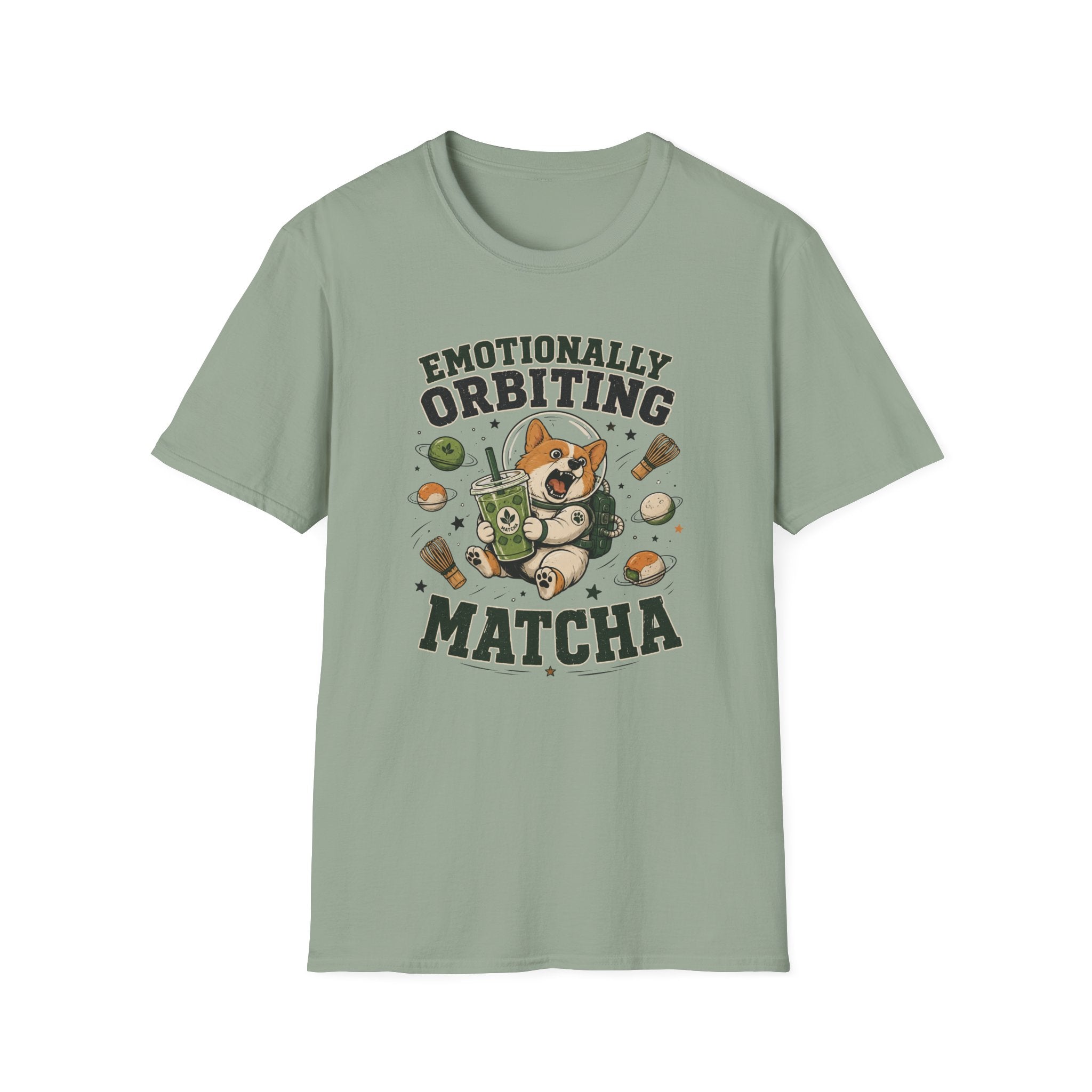 Emotionally Orbiting Matcha T-Shirt