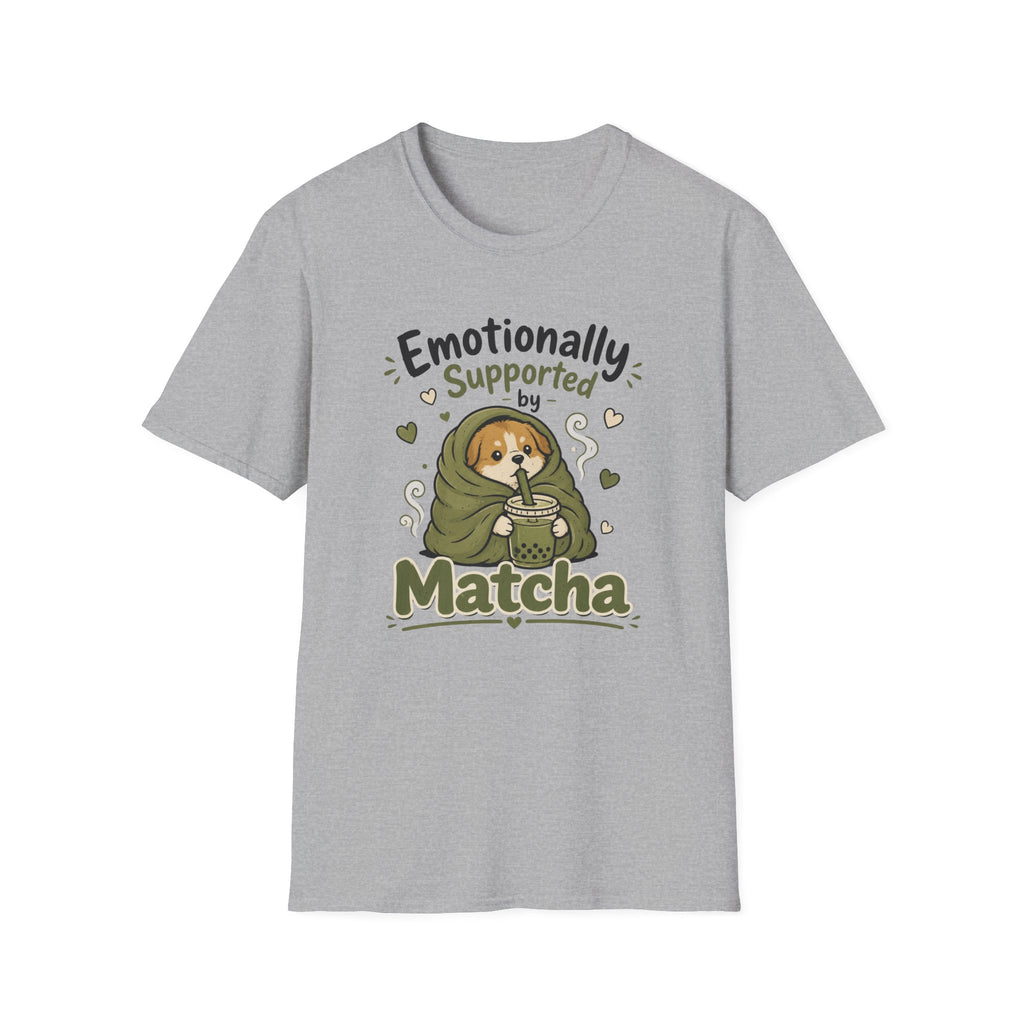 Emotionally Supported By Matcha Puppy T-Shirt