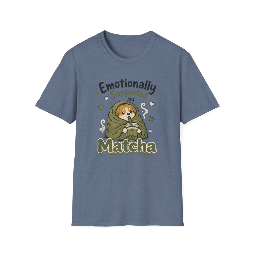 Emotionally Supported By Matcha Puppy T-Shirt