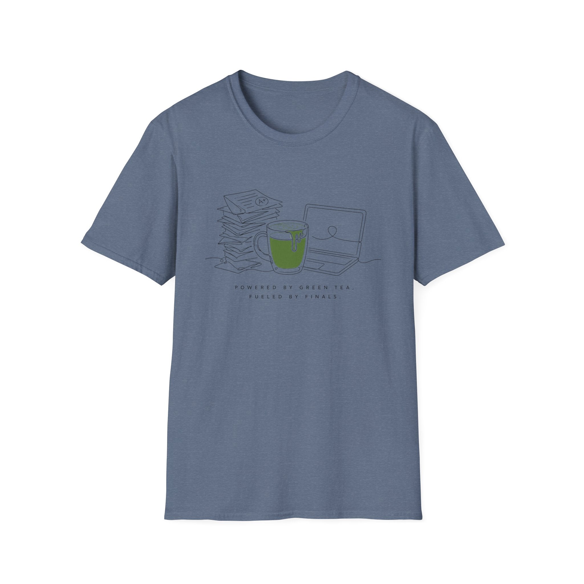 Powered By Green Tea Fueled By Finals T-Shirt