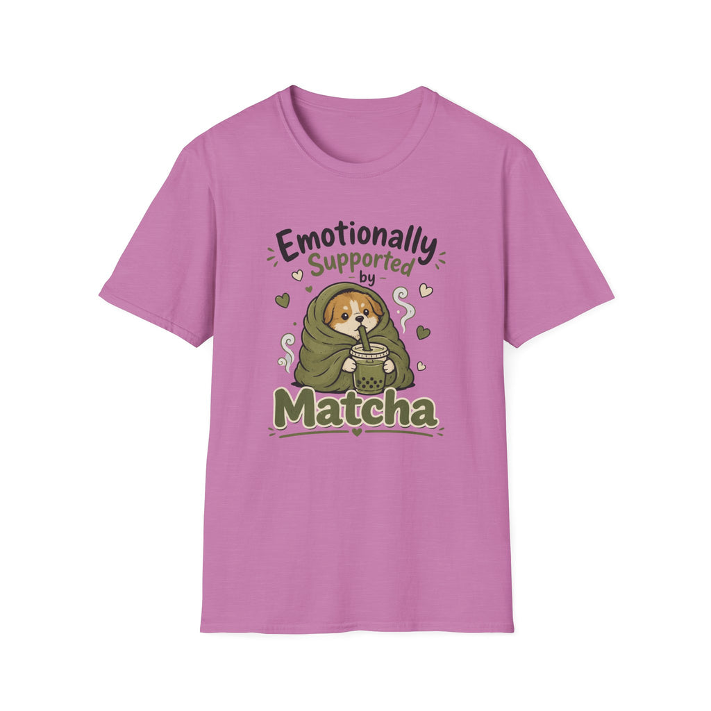 Emotionally Supported By Matcha Puppy T-Shirt