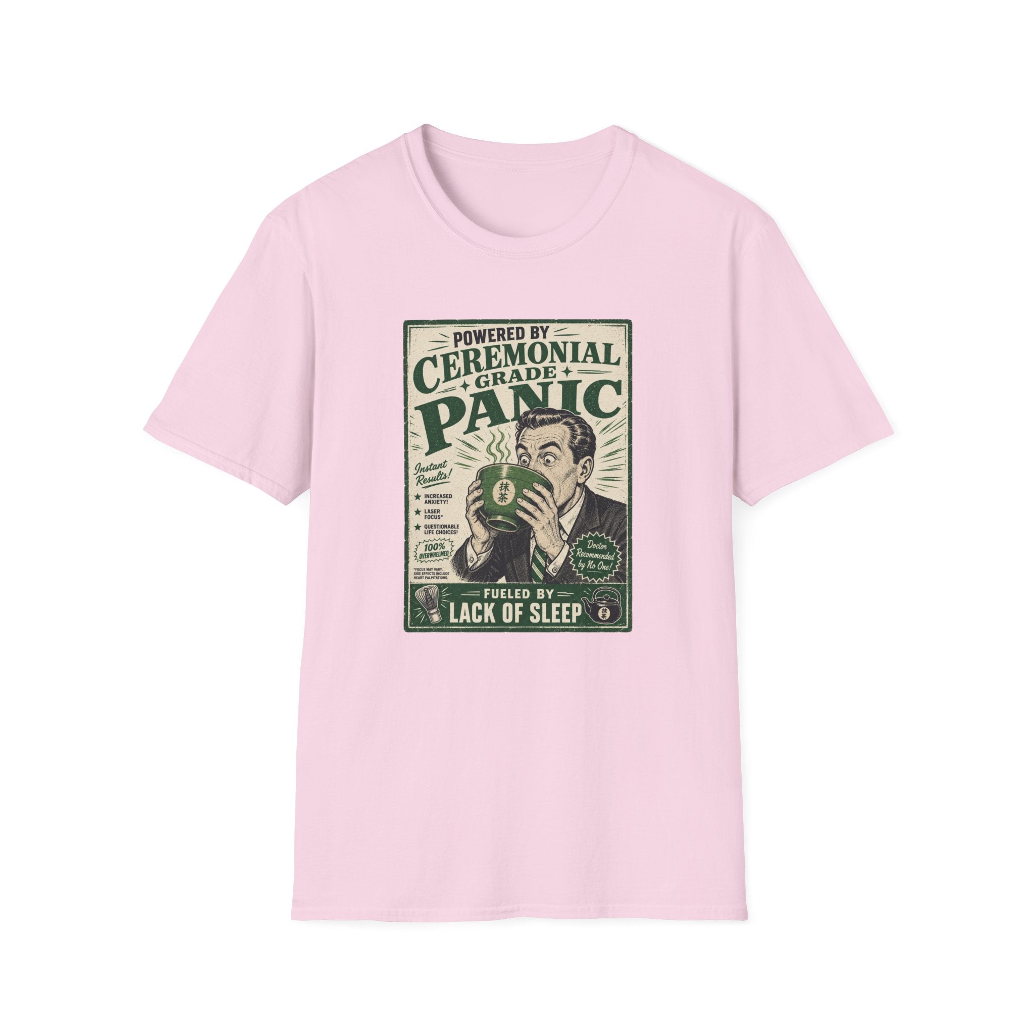Powered By Ceremonial Grade Panic T-Shirt