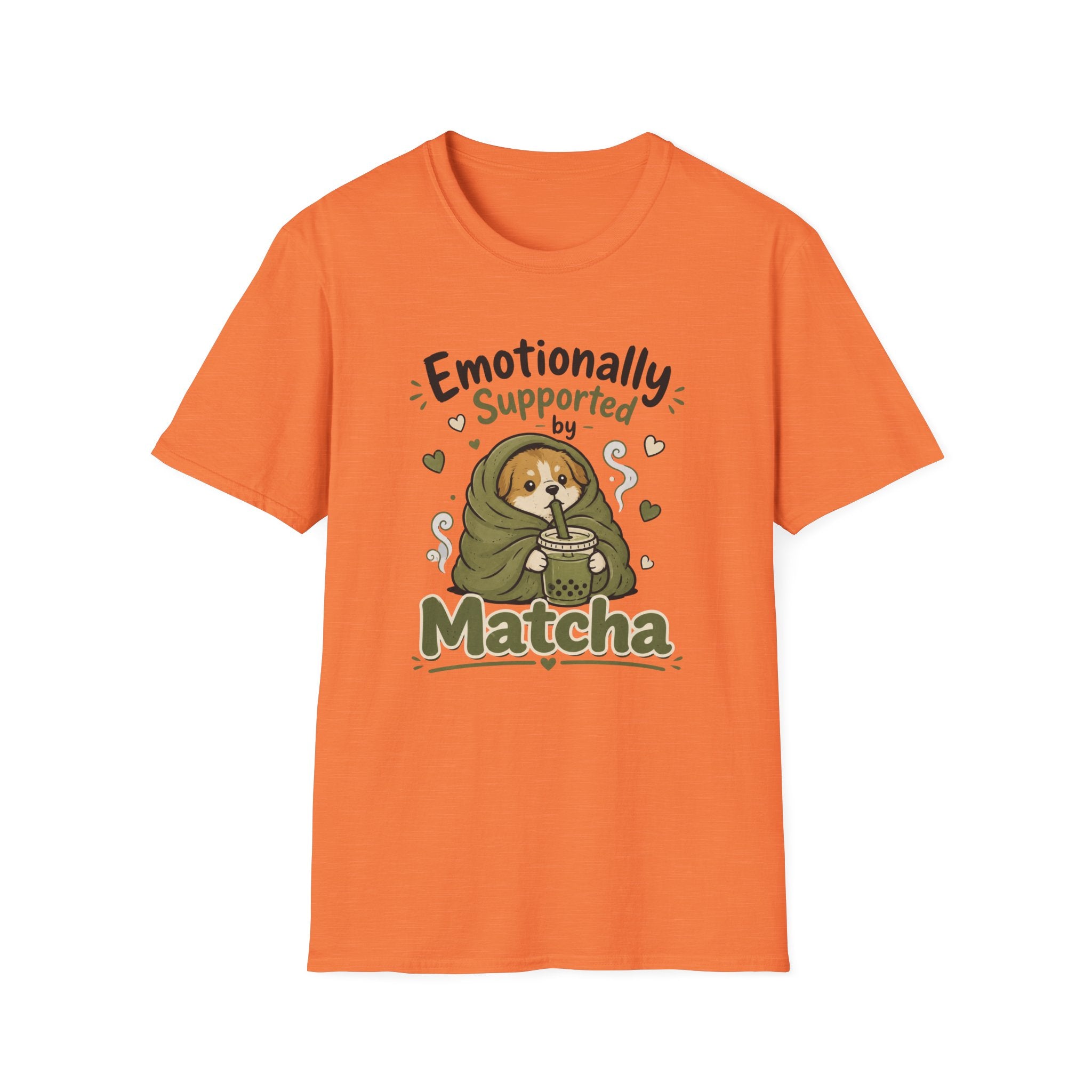 Emotionally Supported By Matcha Puppy T-Shirt