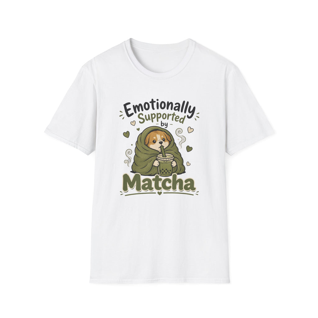 Emotionally Supported By Matcha Puppy T-Shirt