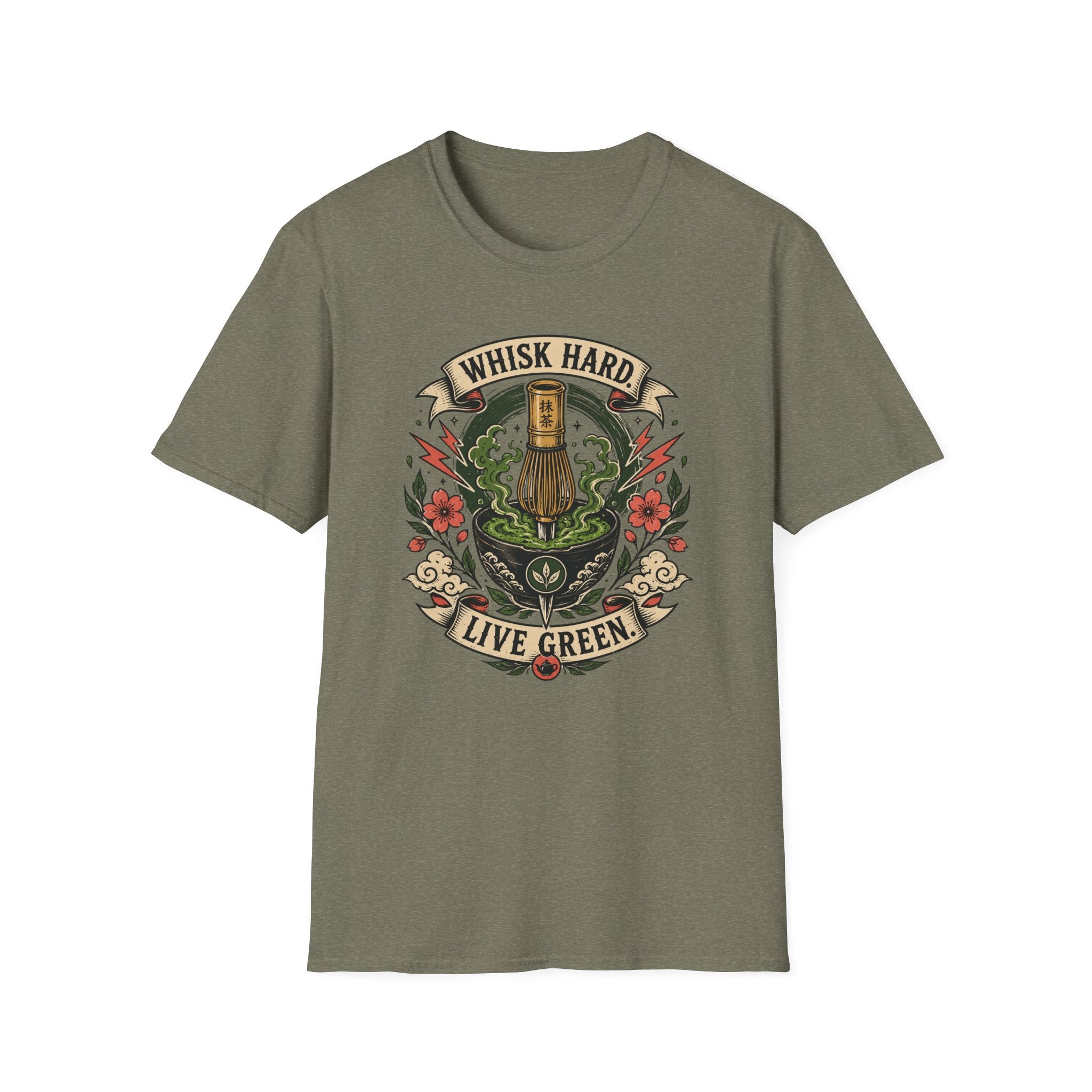 Whisk Hard Live Green T-Shirt