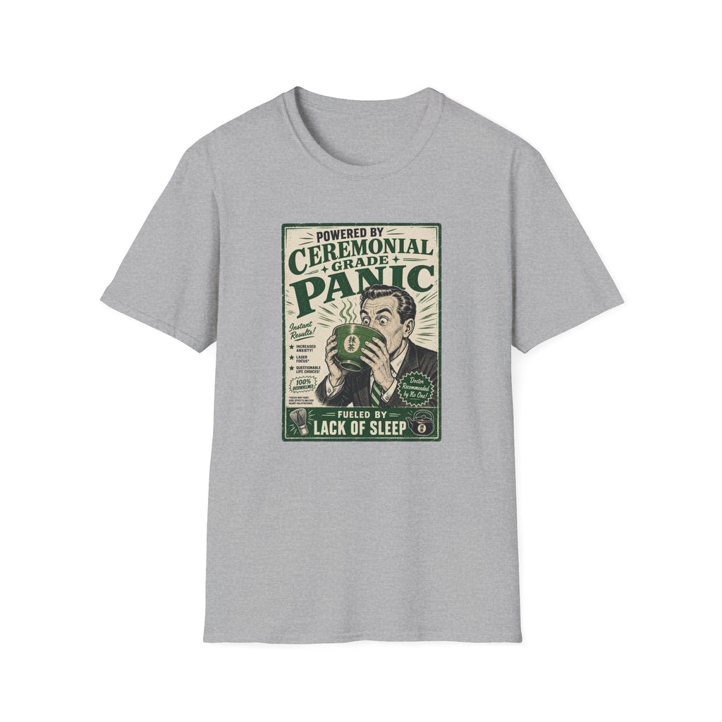 Powered By Ceremonial Grade Panic T-Shirt